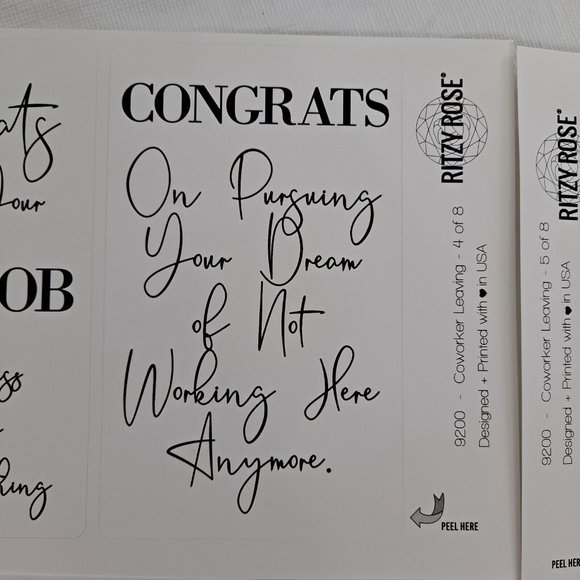 Wine Bottle Retirement Party Labels Stickers 8 piece - Picture 8 of 11